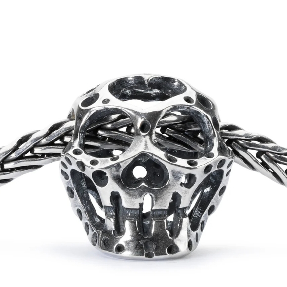 SOLD Trollbeads Mexican Sugar Skull 925 Sterling Silver - Picture 4 of 4